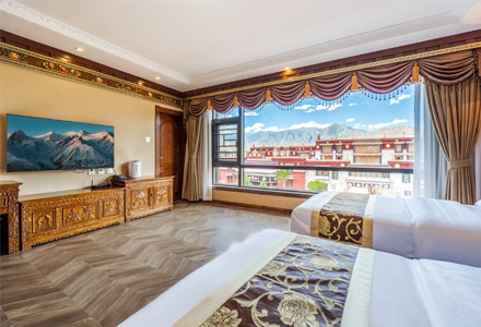Deluxe Twin Room of Tashi Choten Hotel