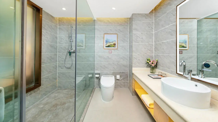 Western-style toilets in Tibet hotels