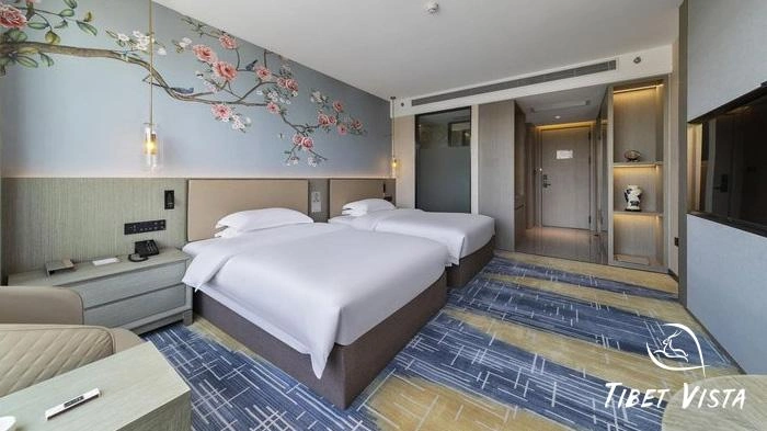 Guest room at Xizang Hotel