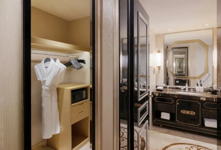 Walk-in closet inside a guest room at InterContinental Lhasa Paradise