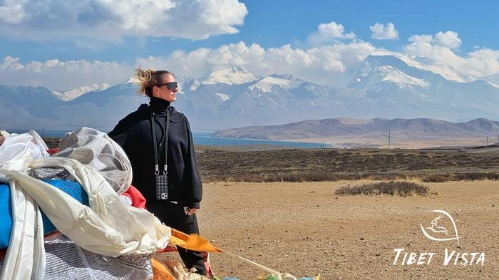 The lofty snow-capped Mt. Shishapangma