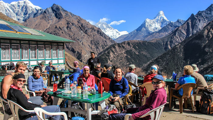 Enjoy the teahouse trek during Mt.Everest trek in Nepal