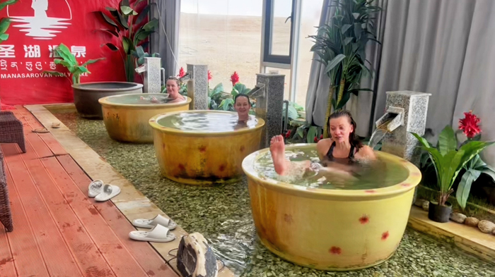 hot springs near lake Manasarovar