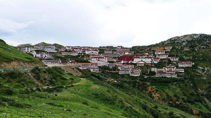 Drigung Til Monastery, a famous sky burial site in Tibet