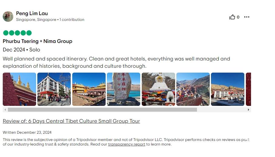 Tripadvisor review about Gelek'guide service