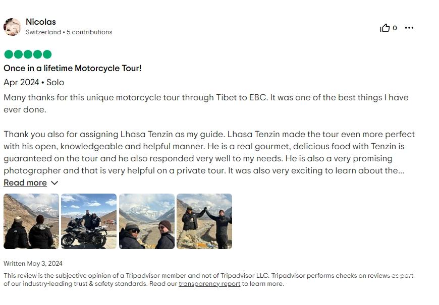 review Lhasa Tenzin guide service