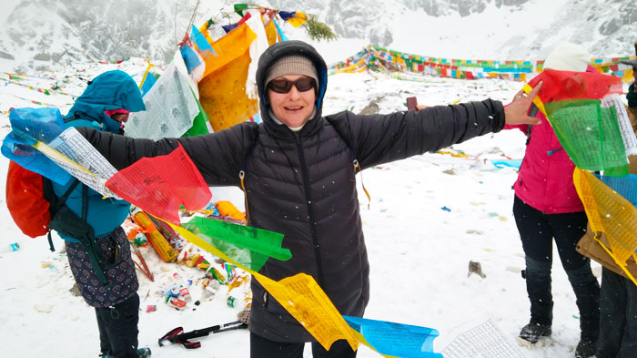 Adding Your Prayer Flags to the Mount Kailash