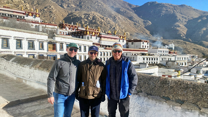 drepung monastery in winter in Lhasa