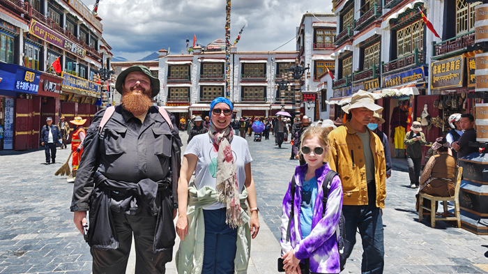 explored Barkhor Street at Lhasa Gonggar Airport
