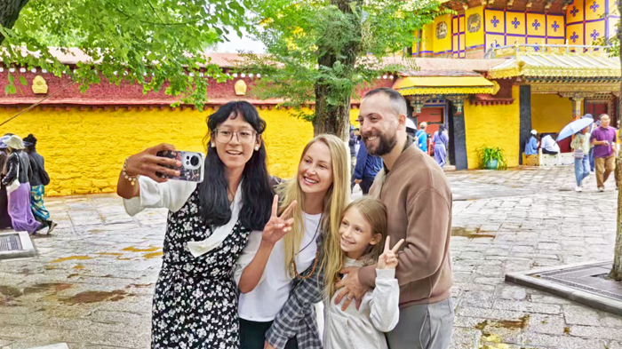 explored the serene Norbulingka Park in Lhasa
