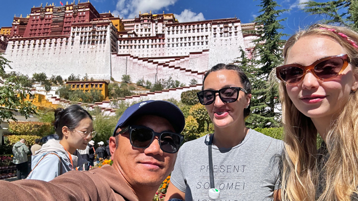Our female travelers exploring Lhasa
