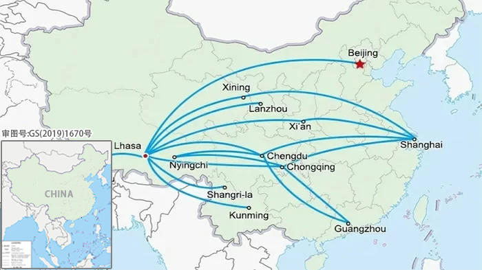 Flights into Tibet