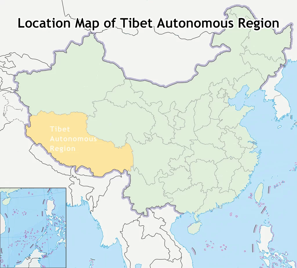 Map of Tibet