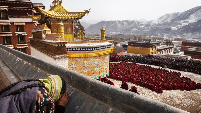 Every year, the monks, ascend to the highest peaks to offer reverence to Buddha and seek his blessings.