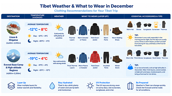 What to Wear in Tibet in December
