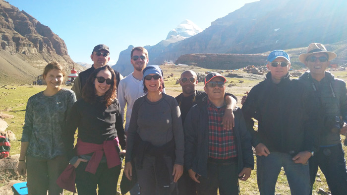 Enjoying at Mount Kailash