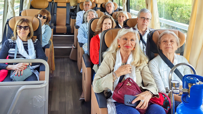 Medical oxygen support is available on our tour vehicle