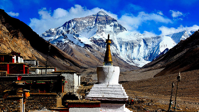 Mt Everest on Tibet side