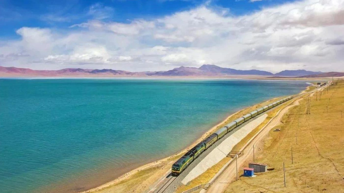 Qinghai Tibet Railway and Cuona Lake