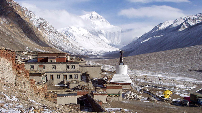 Rongbuk Monastery, the highest monastery in the world