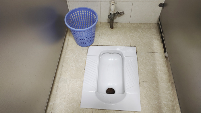 Squat toilets in Tibet