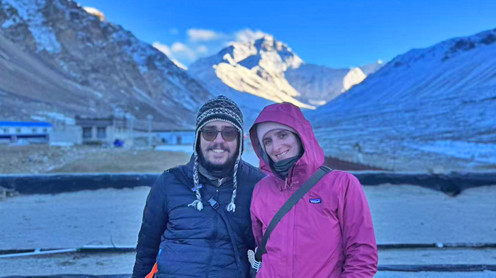 the stunning views of Mount Everest