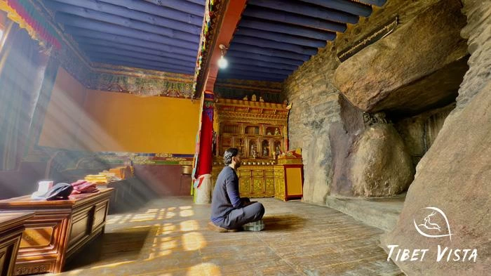 Meditation in a local Tibetan monastery