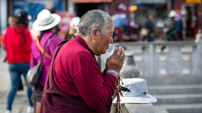 Tibetans worship Buddhism