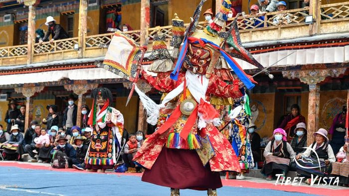 The Tibetan Shamans perform sacred ceremonies