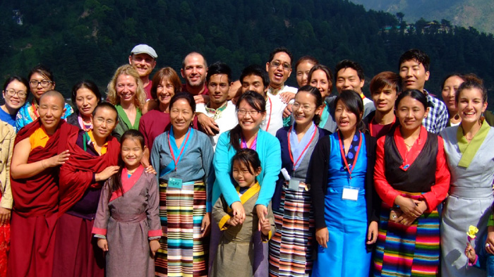 Foreign volunteers in Tibet