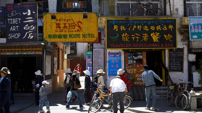 Barkhor Street in Lhasa