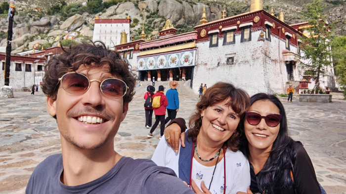 visiting Sera Monastery in lhasa
