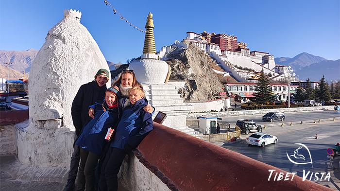 visit Potala Palace in Lhasa in winter