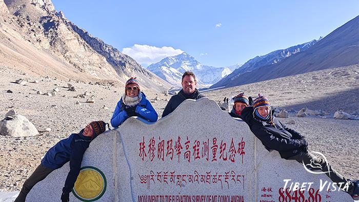 Magnificent view at Everest Base Camp in winter