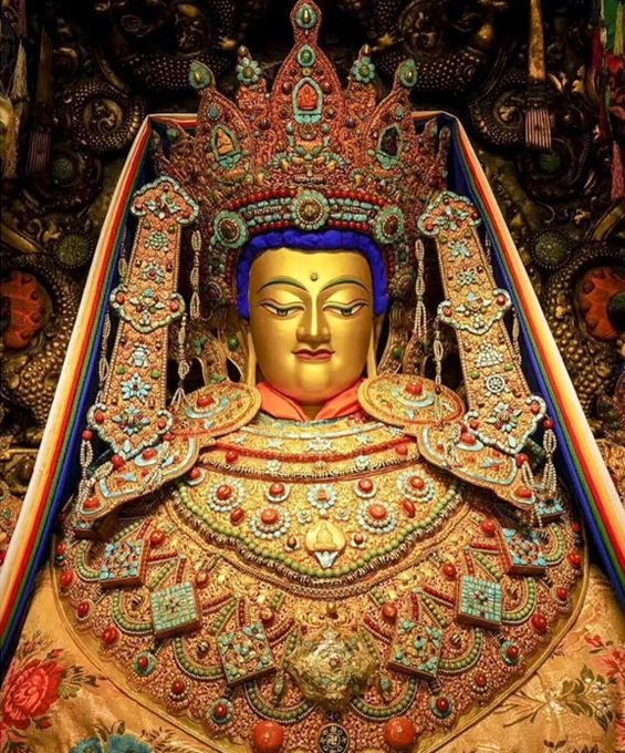 admire holy relics and golden stupas
