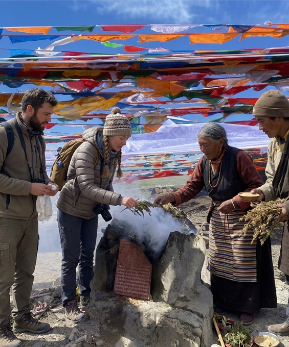 joIn locals to burn junier branchers as offerings