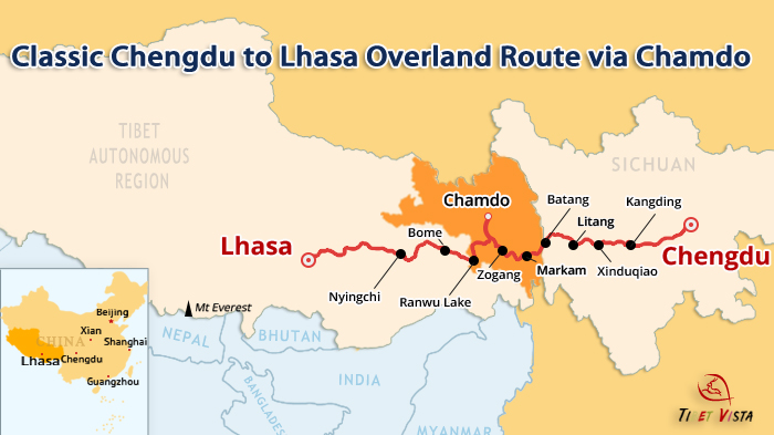Chengdu to Lhasa overland through Chamdo