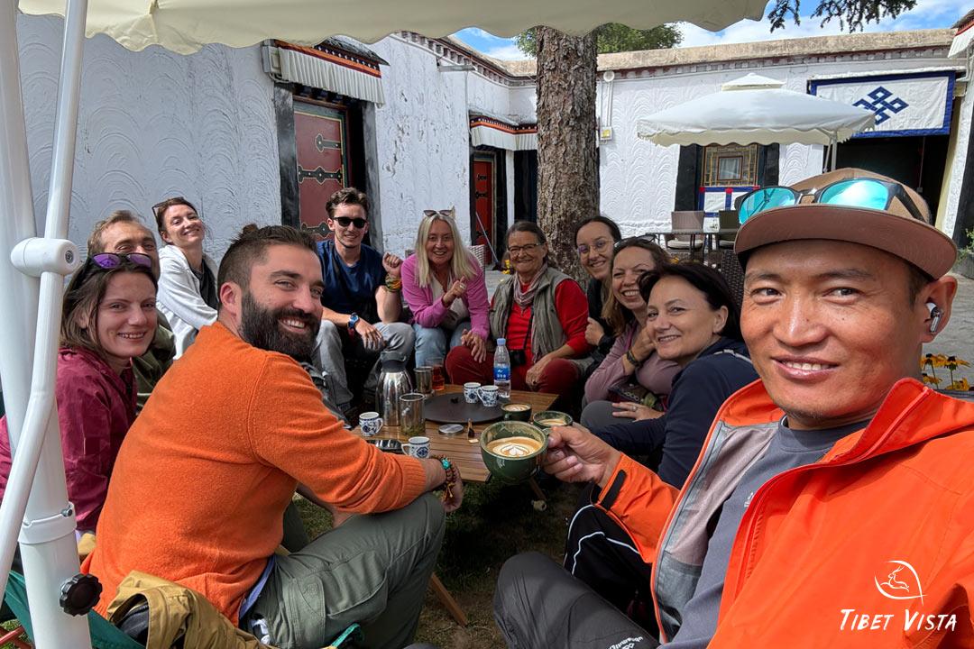 Enjoy afternoon coffee with our local experts in Lhasa