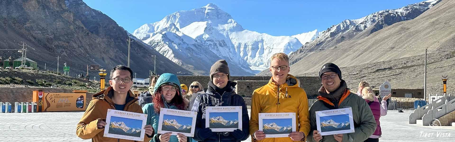 enjoy cleart mt everest vista at tibet ebc in sep