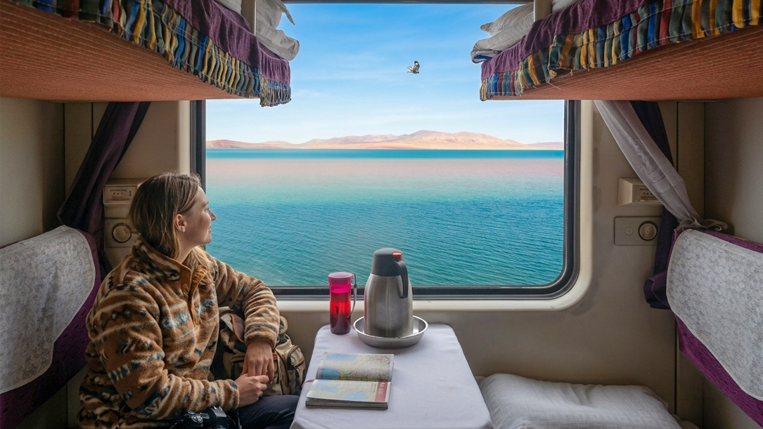 enjoy scenic tibet train journey from xining to lhasa and everest base camp in autumn