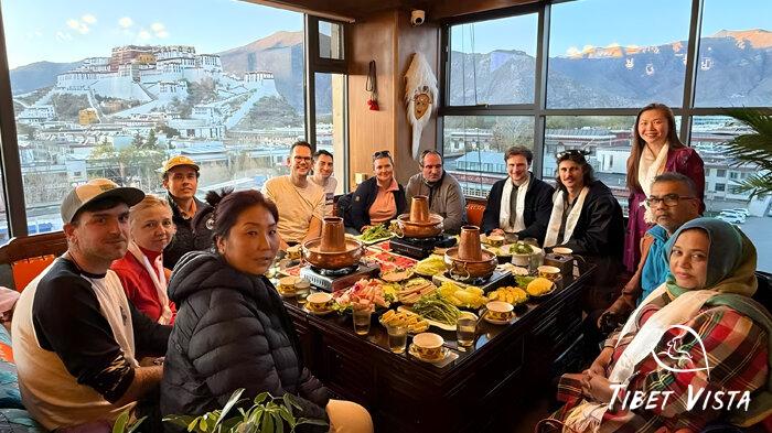 Tibetan yak meat hotpot