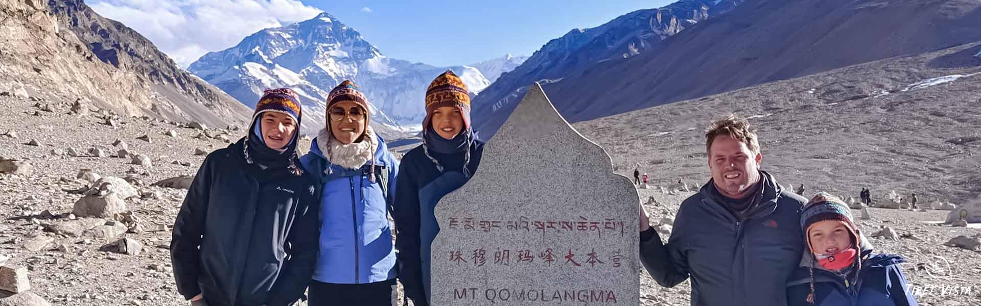 family visit tibet ebc in nov