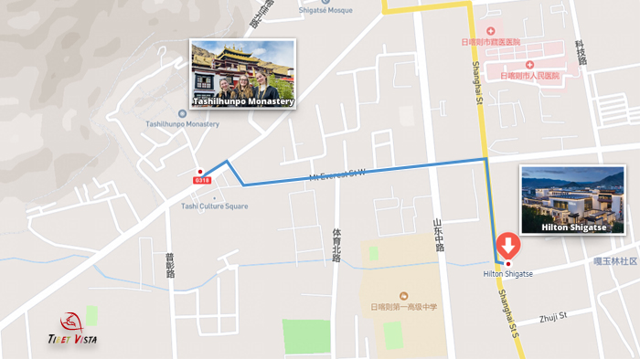 Hilton Shigatse sits in the heart of Shigatse