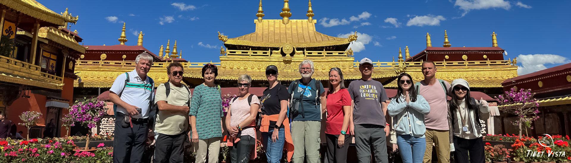 jokhang temple with our guests