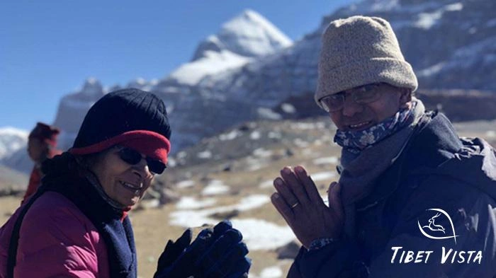 Hindu believers pilgrimages in Mount Kailash