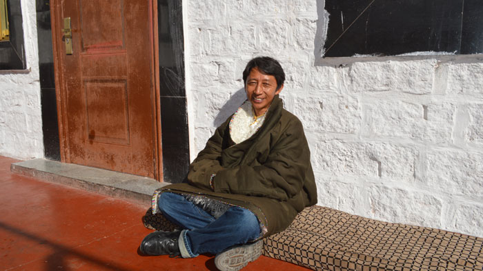 Mr. Kunga in Lhasa City