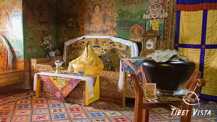 The living room of the Dalai Lama