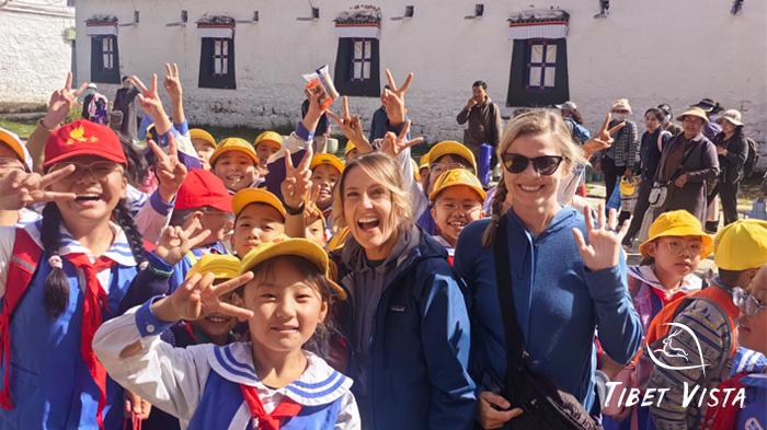 lovely Tibetan primary students