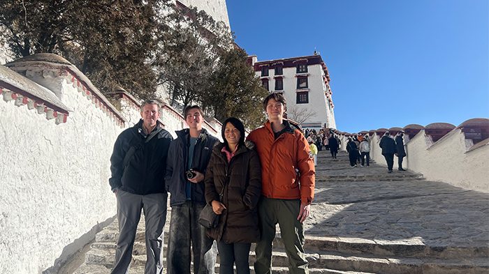 our guests explore potala palace in lhasa
