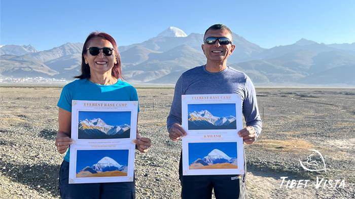 made it to both mt kailash and mt everest in one epic journey